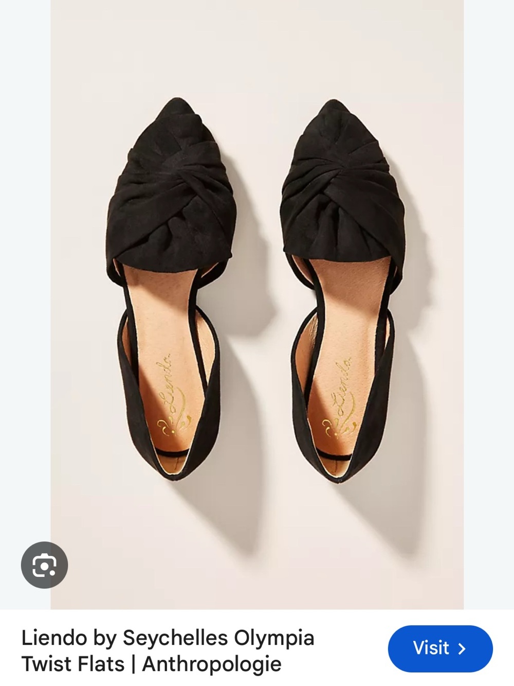 Women’s black knotted flats